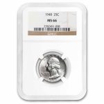 1948 Washington Quarter MS-66 NGC