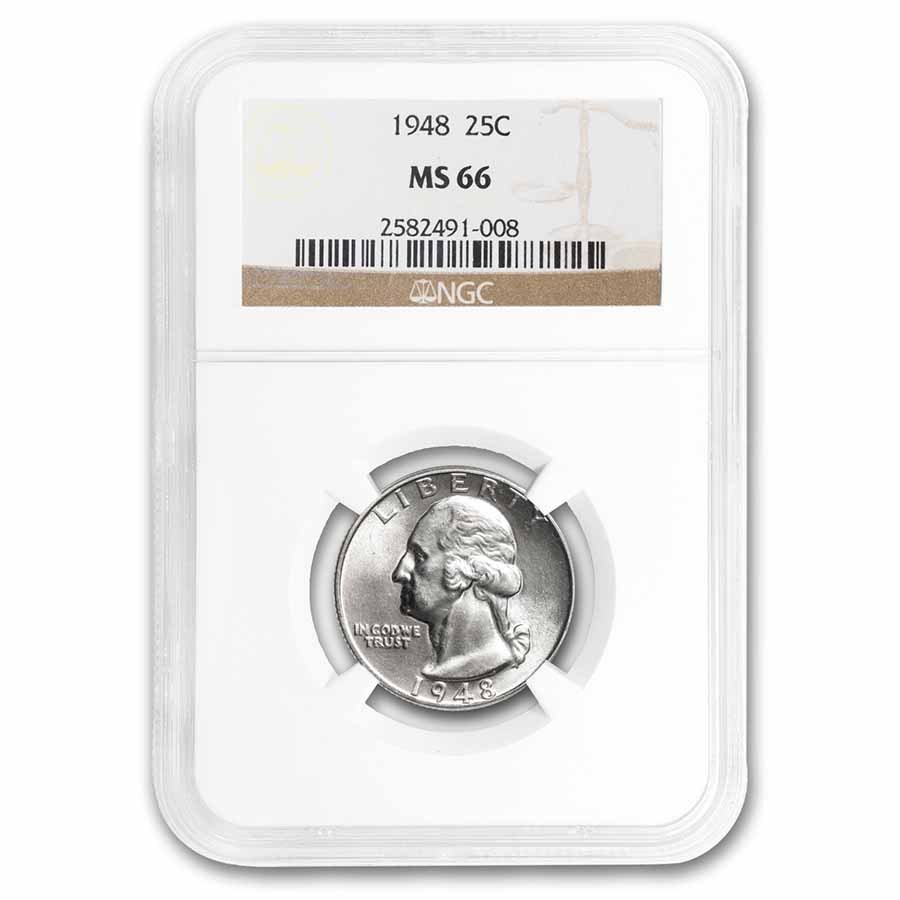 1948 Washington Quarter MS-66 NGC