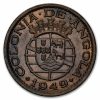 1949 Angola Bronze 20 Centavos AU