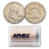 1949-D Franklin Half Dollar 20-Coin Roll Avg Circ