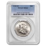 1949-D Franklin Half Dollar MS-63 PCGS