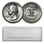 1949-D Washington Quarter 40-Coin Roll BU