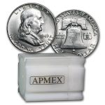 1949 Franklin Half Dollar 20-Coin Roll BU