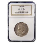1949 Franklin Half Dollar MS-65 NGC (FBL)