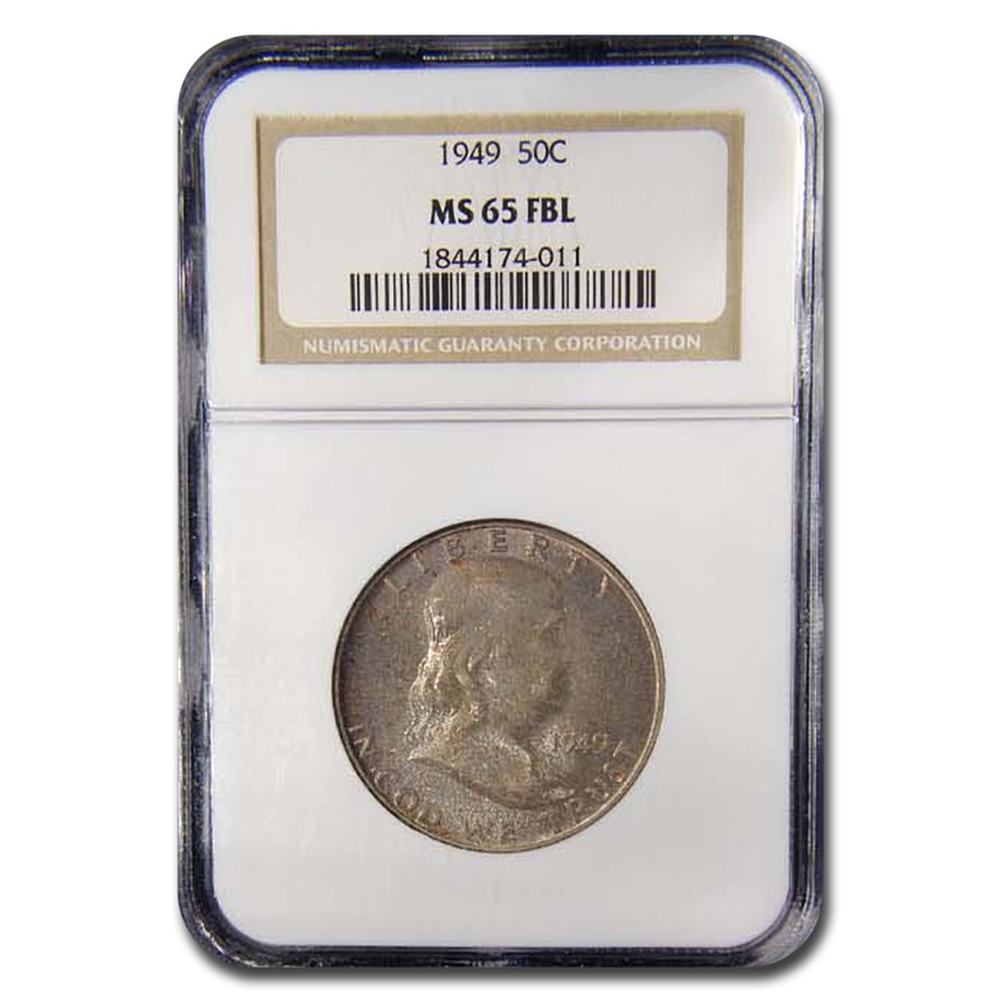 1949 Franklin Half Dollar MS-65 NGC (FBL)