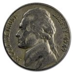 1949 Jefferson Nickel Avg Circ