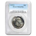 1949-S Franklin Half Dollar MS-64 PCGS (FBL)