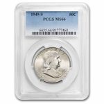 1949-S Franklin Half Dollar MS-66 PCGS