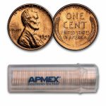 1949-S Lincoln Cent 50-Coin Roll BU