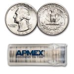 1949 Washington Quarter 40-Coin Roll BU