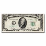 1950-A (G-Chicago) $10 FRN AU (Fr#2011-G)