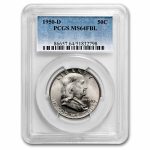 1950-D Franklin Half Dollar MS-64 PCGS (FBL)