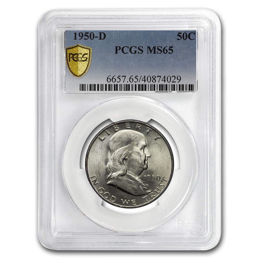 1950-D Franklin Half Dollar MS-65 PCGS