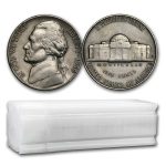 1950-D Jefferson Nickel 40-Coin Roll Avg Circ