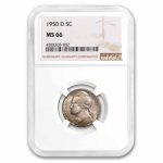 1950-D Jefferson Nickel MS-66 NGC