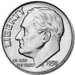 1950-D Roosevelt Dime BU
