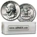 1950-D Washington Quarter 40-Coin Roll BU