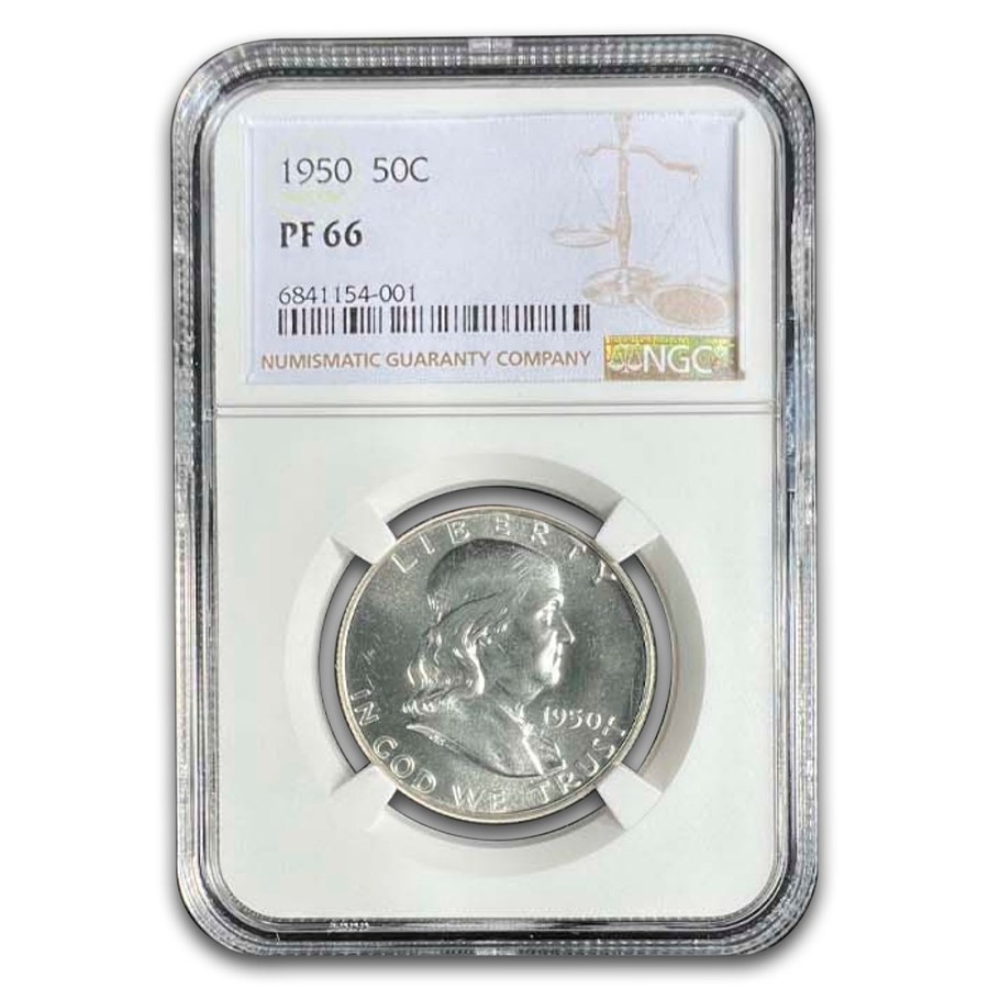 1950 Franklin Half Dollar PF-66 NGC