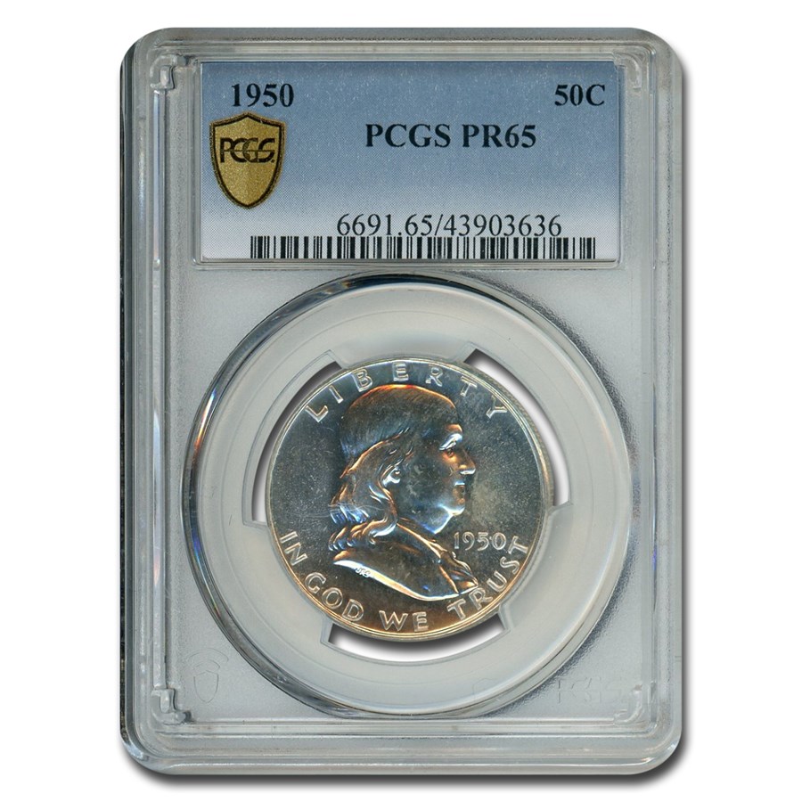 1950 Franklin Half Dollar PR-65 PCGS