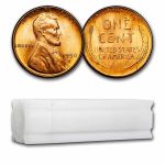 1950-S Lincoln Cent 50-Coin Roll BU
