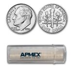 1950-S Roosevelt Dime 50-Coin Roll BU