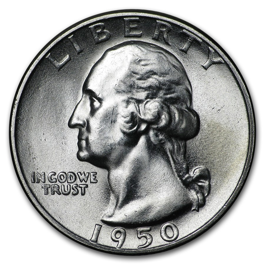1950-S Washington Quarter BU