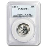 1950-S Washington Quarter MS-65 PCGS