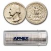 1950 Washington Quarter 40-Coin Roll Avg Circ