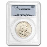 1951-D Franklin Half Dollar MS-64 PCGS (FBL)