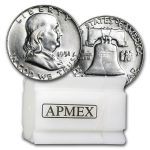 1951 Franklin Half Dollar 20-Coin Roll BU
