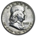 1951 Franklin Half Dollar Fine/XF