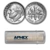 1951 Roosevelt Dime 50-Coin Roll BU