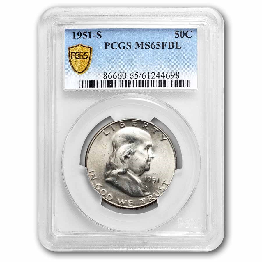 1951-S Franklin Half Dollar MS-65 PCGS (FBL)