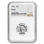 1951 Washington Quarter PF-67 NGC