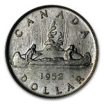 1952 Canada Silver Dollar George VI XF