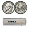 1952-D Roosevelt Dime 50-Coin Roll BU