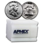1952 Franklin Half Dollar 20-Coin Roll BU