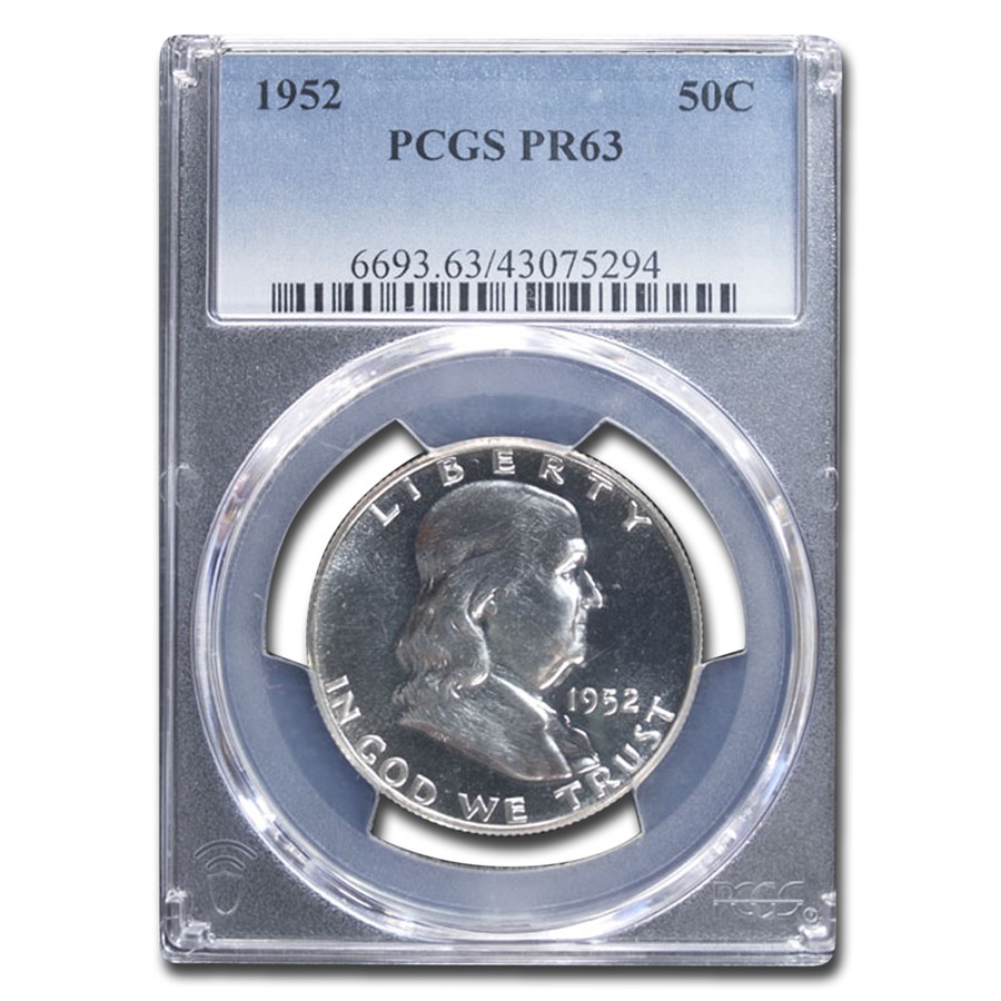 1952 Franklin Half Dollar PR-63 PCGS