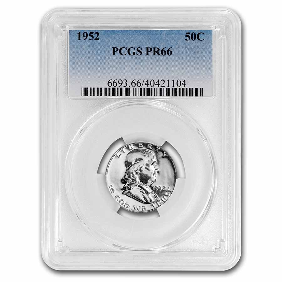 1952 Franklin Half Dollar PR-66 PCGS