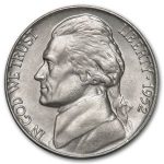 1952 Jefferson Nickel BU