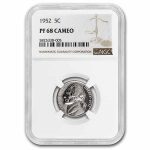 1952 Jefferson Nickel PF-68 Cameo NGC
