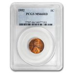 1952 Lincoln Cent MS-66 PCGS (Red)