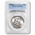 1952-S Franklin Half Dollar MS-64 PCGS (FBL)