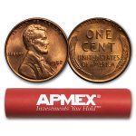 1952-S Lincoln Cent 50-Coin Roll BU
