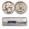 1952-S Washington Quarter 40-Coin Roll Avg Circ