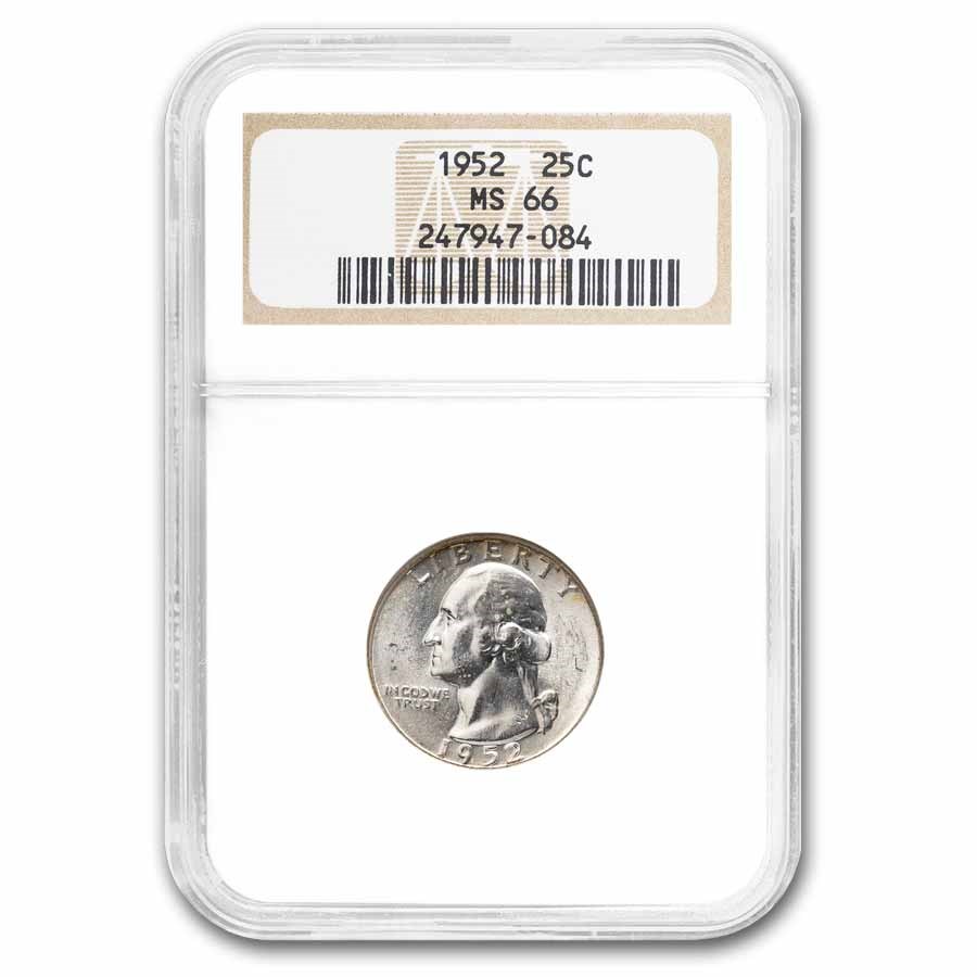 1952 Washington Quarter MS-66 NGC