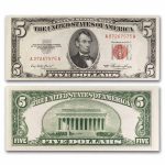 1953-1953-C $5.00 U.S. Note Red Seal CU
