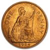 1953-1967 Great Britain Large Penny Elizabeth II BU