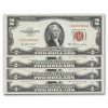 1953* $2.00 U.S. Note Red Seal AU (Fr#1509*) Star, 11 consec.
