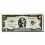 1953-A $2.00 U.S. Note Red Seal AU (Fr#1510)